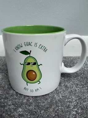 Cracker Barrel I know Guac is extra mug